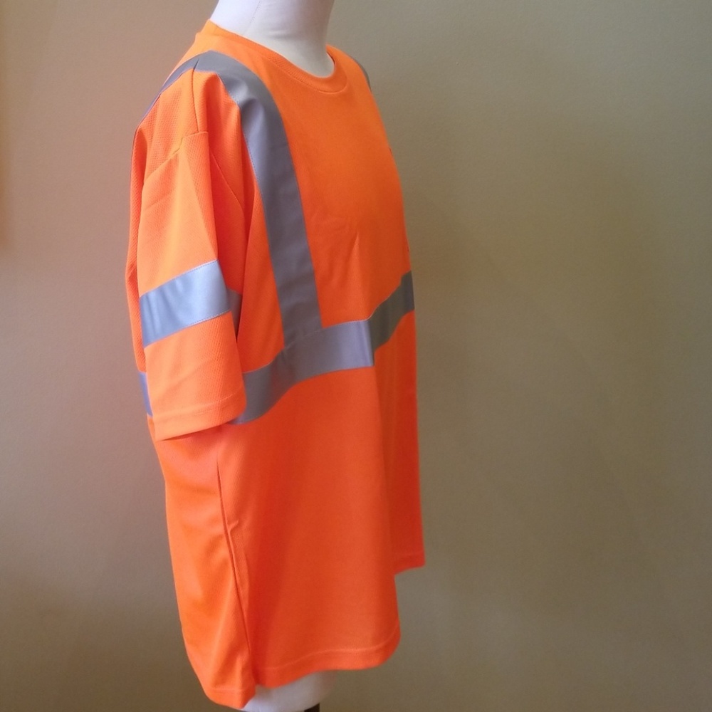 ⛑️CLC HI-VIZ ANSI 2 SHORT SLEEVE ORANGE T-SHIRT - Picture 4 of 8